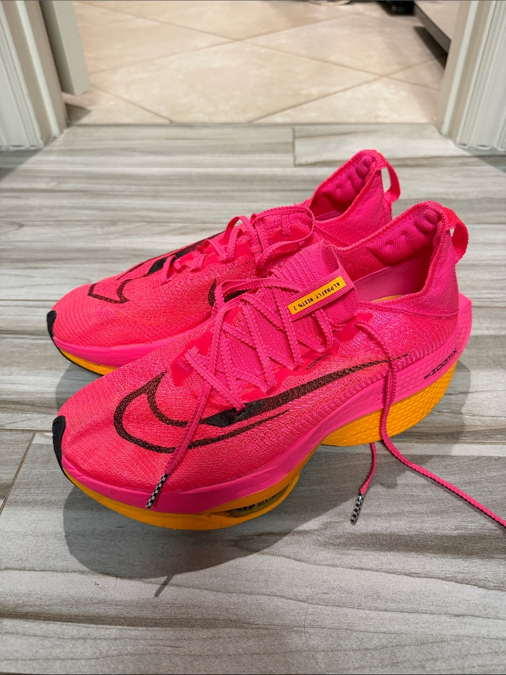 Nike Alphafly Next % 2 Running Shoes Pink Size 10 Men